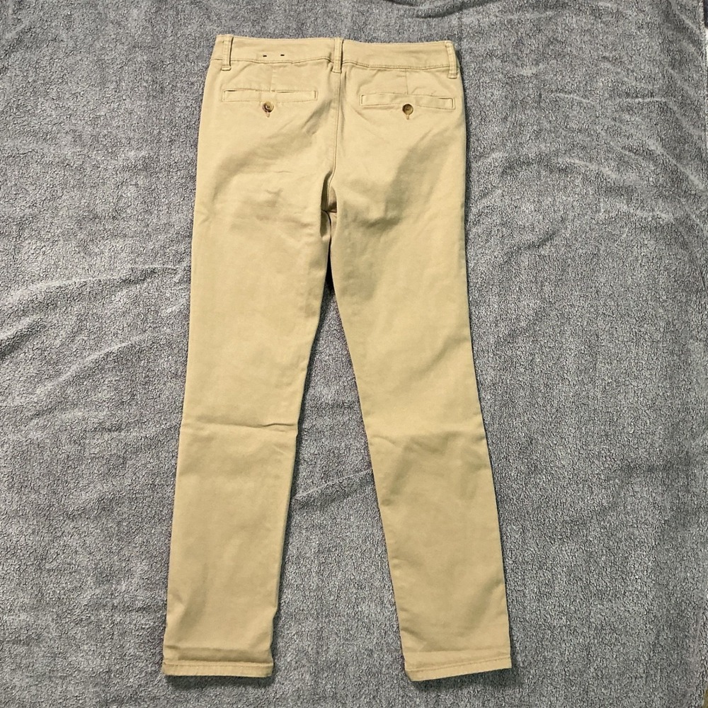 American Eagle Skinny Chino Pants Womens 10 Khaki Tan Super Stretch Low Rise - Picture 8 of 8
